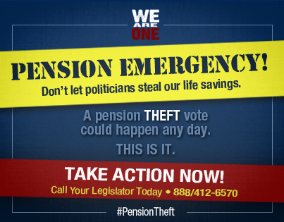 Pension Emergency graphic