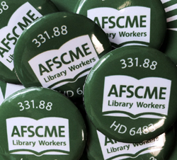 AFSCME library buttons