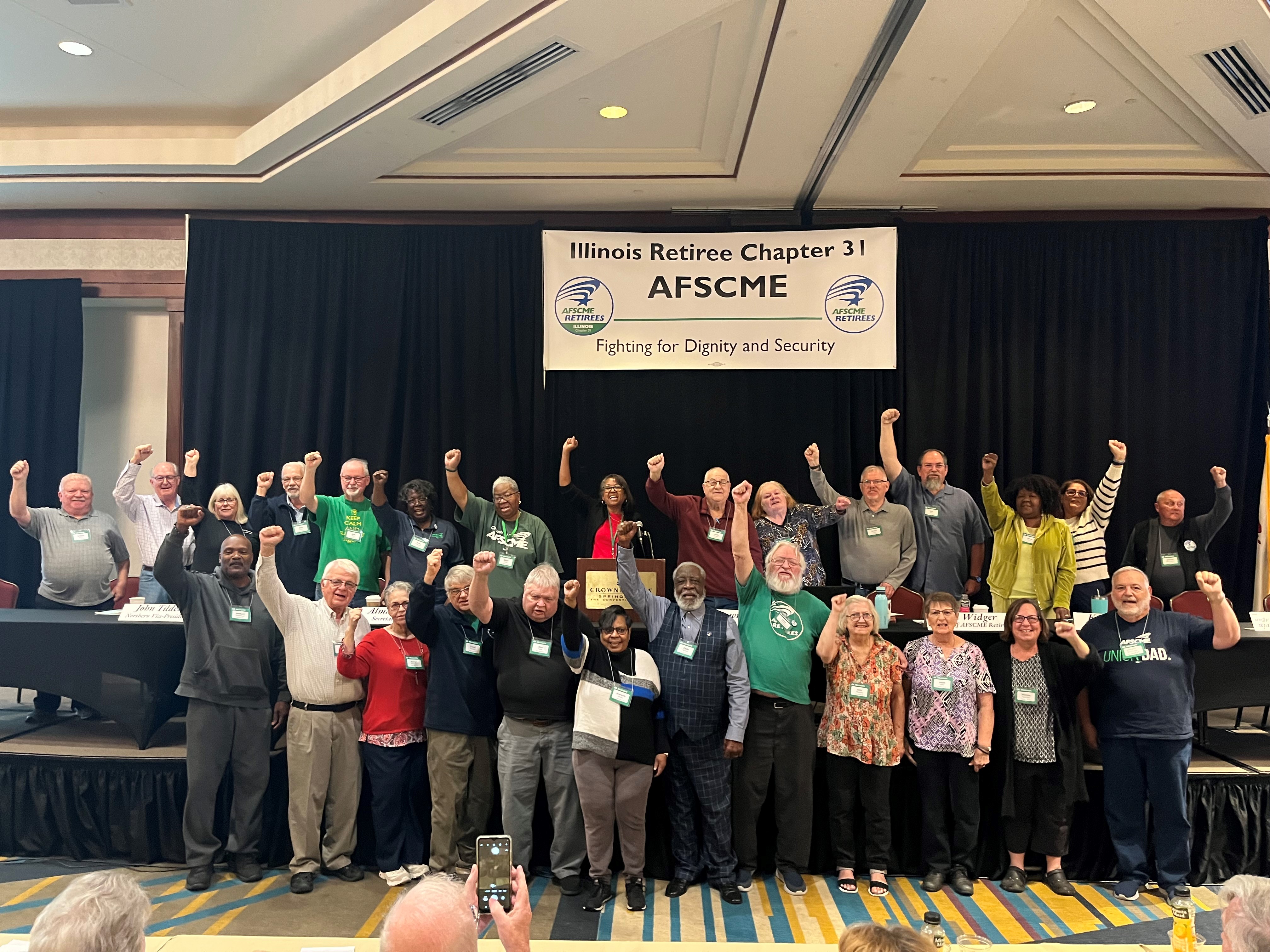 AFSCME Chapter 31 retirees at their convention.
