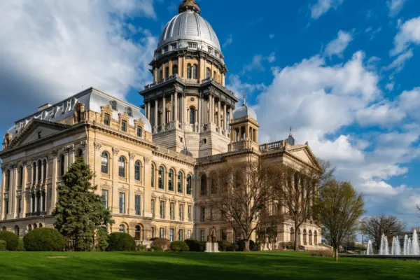 The Illinois State Capitol.