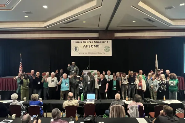 Chapter 31 Retirees taking the oath