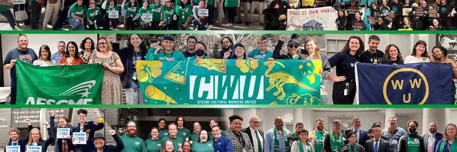 Collage of AFSCME Cultural Workers